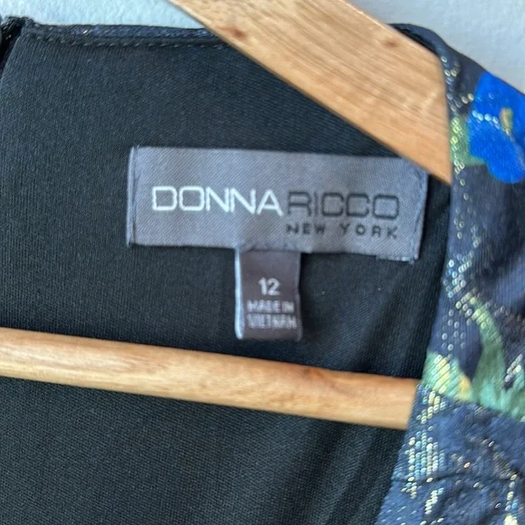 NWT Donna Ricco Floral Print Sheath Dress 12 - Picture 5 of 6